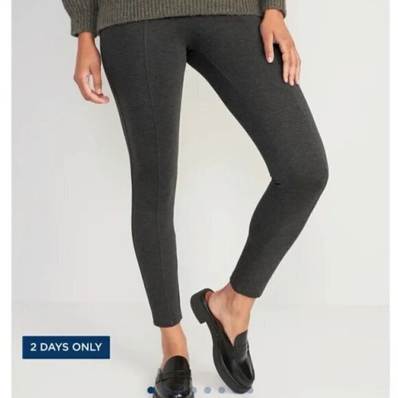 Old Navy Stevie Ponte Pant Charcoal Gray - Picture 1 of 10